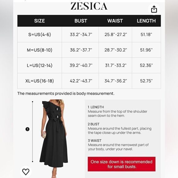 NWT ZESICA ONE SHOULDER EMPIRE WAIST RUFFLE MAXI DRESS - Picture 12 of 12